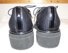 EUC LUCA GROSSI WICKER WEAVE LEATHER OXFORDS HANDMADE IN ITALY BLACK 39.5 US 8.5 — photo 8