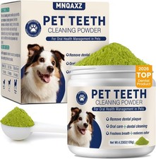Dog Teeth Cleaning Powder with Probiotics, Dog Dental Powder for Teeth Cleaning