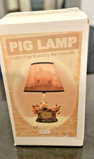 Three Little Pigs Lamp Pig Lamp Storybook Nursery Light New in Box NIB
