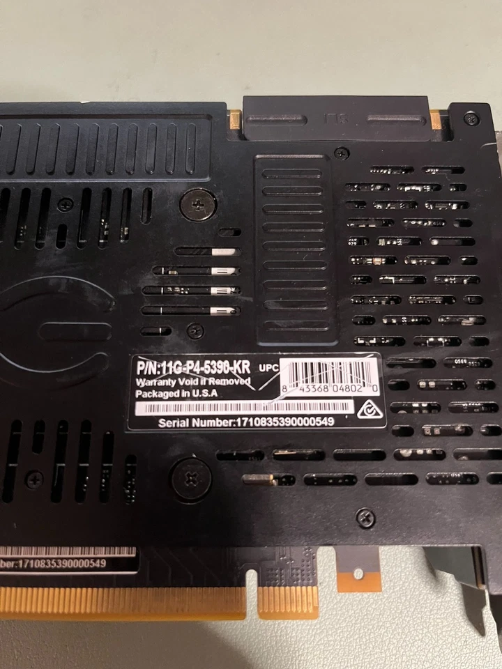 USED EVGA NVIDIA GeForce GTX 1080 Ti 11GB VRAM 11G-P4-5390-KR GRAPHICS CARD - Image 3 of 4