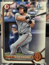 Diego Rincones 2022 Bowman Baseball #BP-65 🔥 Prospect 1st 🔥 Paper Giants
