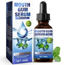 Gum Restore Drops, Alcohol-Free, Receding Gums, Dry Mouth, Mint, 60ml