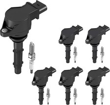 Set of 6 Ignition Coils UF535 Pack  Spark Plugs fit for Mercedes-Benz C230 C280