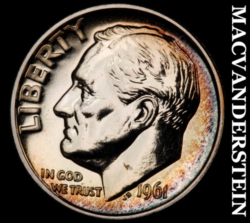 1961 Roosevelt Dime- Silver- Choice Gem Proof Luster No Reserve #i9577