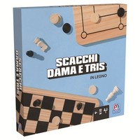 Gadget -D- Editrice Giochi: Dama & Scacchi, Tris In Legno Editrice Giochi