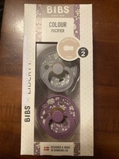 BIBS Colour Pacifier Round Nipple Size 2 Capel Fossil Grey Mix