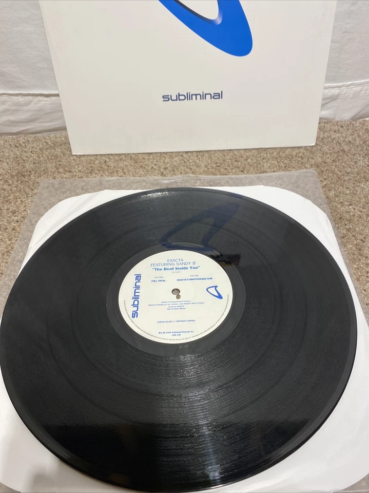 DJ Exacta featuring Sandy B The Beat is Inside You 12" VINYL - Imagem 2 de 4