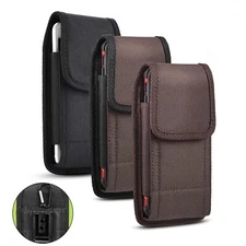 Cell Phone Vertical Carrying Belt Clip Pouch Case Holster Cover For Smart iPhone
