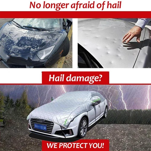 Hageldecken Verdicken Hagel Abdeckung für SUV Limousine Windschutzscheibe Hagelschutz - Bild 10 von 25