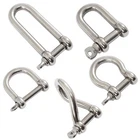 Shackle Carabiner Securing Attachment Wire Rope Shackle Connector Stainless Steel V2