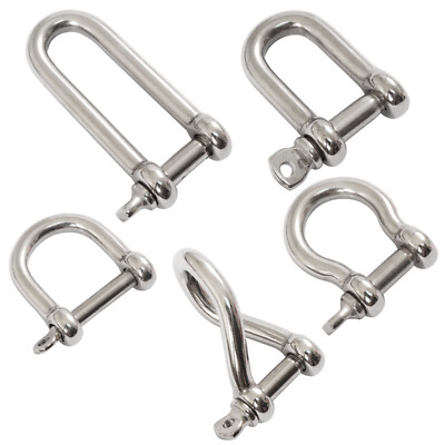 Schäkel Karabiner Sicherung Befestigung Drahtseil Schäkel Verbinder Edelstahl V2