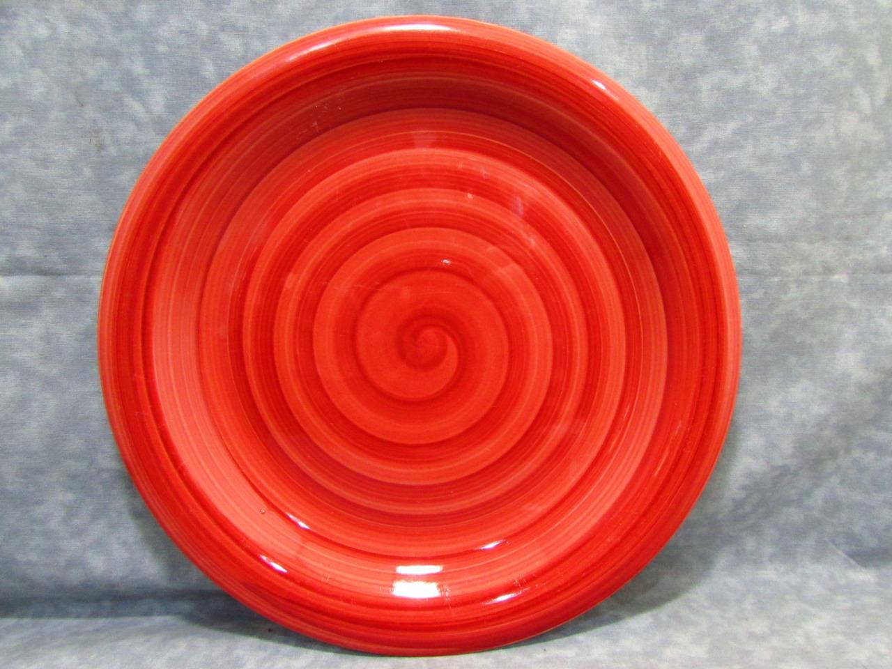 Spirale Red by Tabletops Unlimited 101/2" Dinner Plate Solid Red