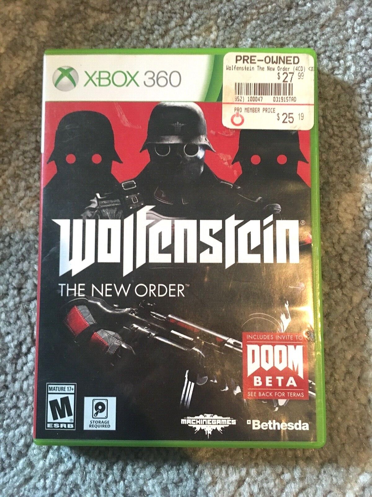 Wolfenstein The New Order Xbox 360 Seminovo