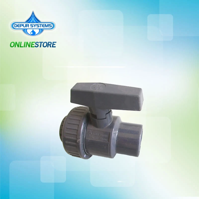 Valvola A Sfera In PVC Da 40 Mm Per Tubo Di Alimentazione Dellacqua Attacco Scorrevole Grigia 2 Pezzi 93026097