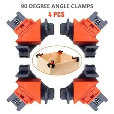 90 Degree Angle Clamps Woodworking Corner Clamp Right Angle Clip Fixer 4 PCS/Set