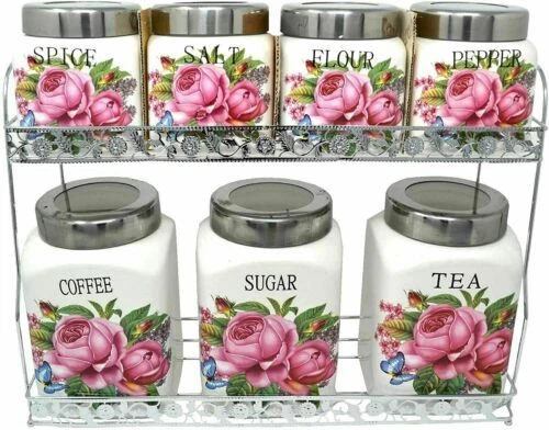 Coffee tea sugar hotsell flour canister set