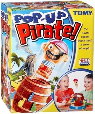 TOMY PopUp Pirate - neu aber 1 rotes Schwert fehlt / offene, Scruffy Box