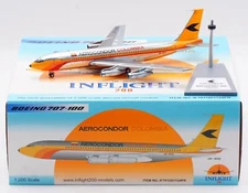 INFLIGHT200 AEROCONDOR COLOMBIA B707-123 1:200 DIECAST IF701OD1124PR IN STOCK