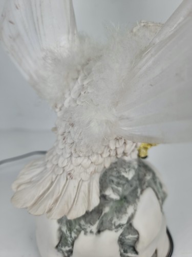 Vintage Glowing Flying Owl On a Rock Light 90's Multi Coloured Night Light - Imagen 17 de 21