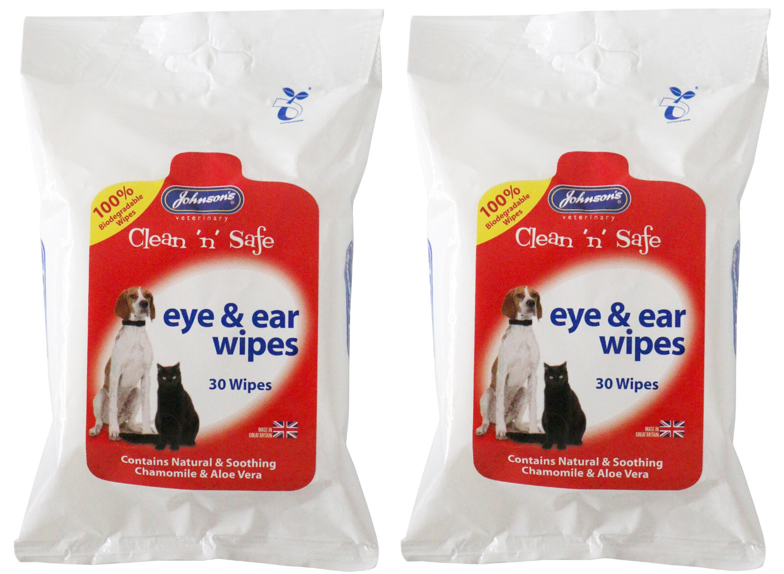 Johnson's Veterinary Clean N Safe Pet Eye & Ear Wipes - Image 10