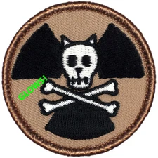 GLOW IN THE DARK Schrodinger's Cat Patrol Patch - 2" Round Embroidered Patch