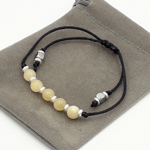 Handmade Natural Adjustable 6mm Crystal Healing Chakra Gemstone Bead Bracelet. - Picture 13 of 37