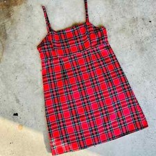 Urban outfitters plaid mini dress size 4