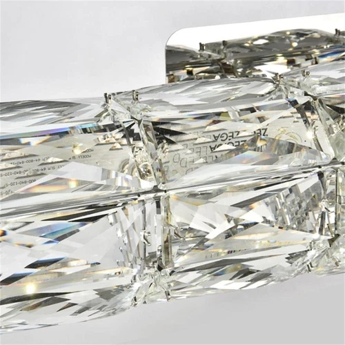 Elegant Lighting Valetta 24.4" Royal Cut Crystal LED Vanity Light in Chrome - Picture 5 of 6