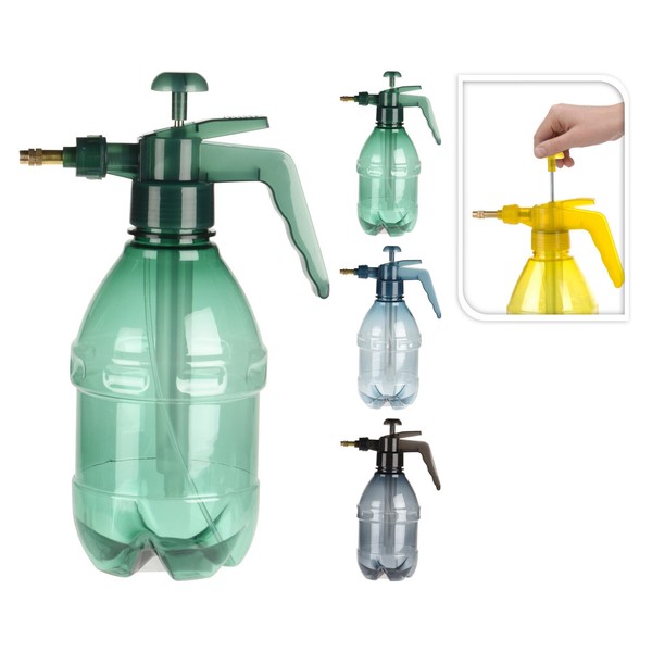 DrucksprüHer Transparent 1,5 Liter Mit MessingdüSe SprüHflasche PumpsprüHer-image