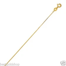 13" 0.6mm Kids Childrens Fine Baby Box Chain Necklace Real Solid 14K Yellow Gold
