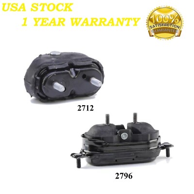 2PCS MOTOR & TRANS MOUNT FIT CHEVY IMPALA 2000-2005, LUMINA 1995-2001 3.1L 3.8L