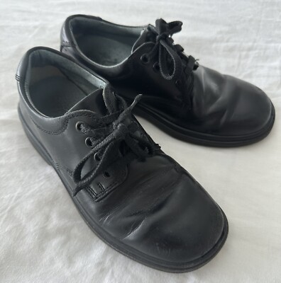 Clarks Daytona US D boys girls black lace school shoes