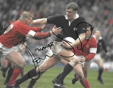 doddie weir scotland in action during the game against wales signed 10x8 photo 