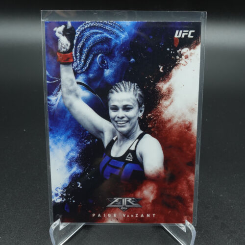 TOPPS UFC CHROME 2017 PAIGE VANZANT FIRE INSERT CARD NM - Picture 1 of 2