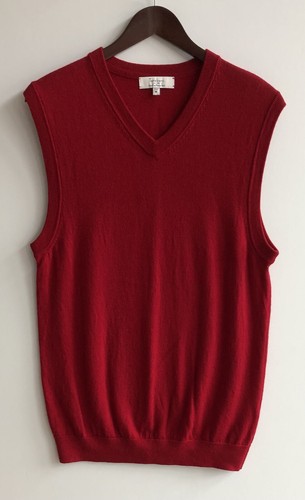 Pull Homme En Laine Mérinos Extra Fine Turnbury - Col V Bleu - Taille 2XT - Très Bon état