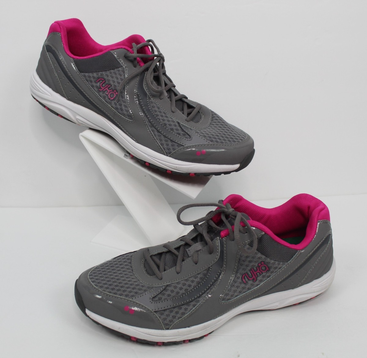 RYKA Women's Dash Sneaker Shoe, Grey/Pink, Size 11