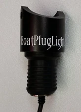 BLUE BP LED 1" RUBBER PLUG LIGHT 1000 LUMEN UNDERWATER BOAT  PLUG LED LIGHT