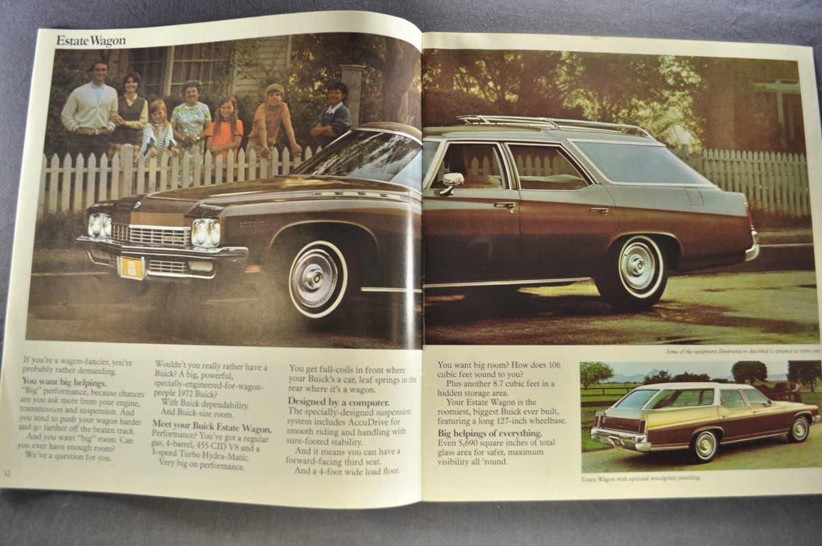 1972 Buick Brochure GS Skylark Riviera LeSabre Electra Centurion