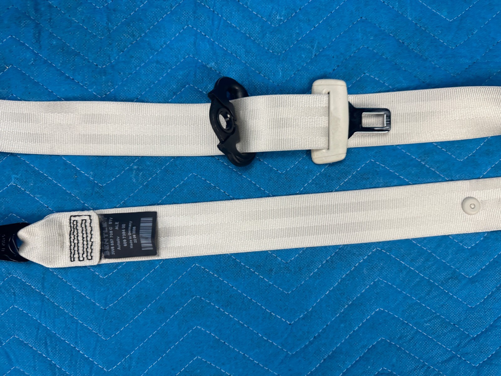 Bentley Continental Flying Spur Front Driver's Seat Belt Ivory 29k 2006-2012 OEM