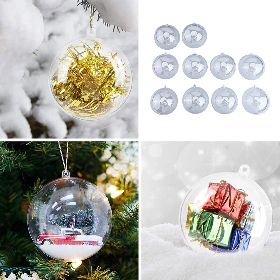 Decorazione rotonda per bambini 10 cm plastica trasparente alta qualità - Immagine 4 di 4