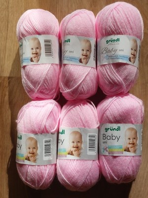 Gründl - 300 g - Babywolle - Rosa - NEU
