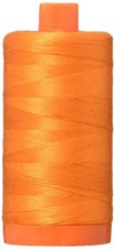 Mako Cotton Thread Solid 50wt 1422yds Pumpkin A1050-2150 Quilting Sewing