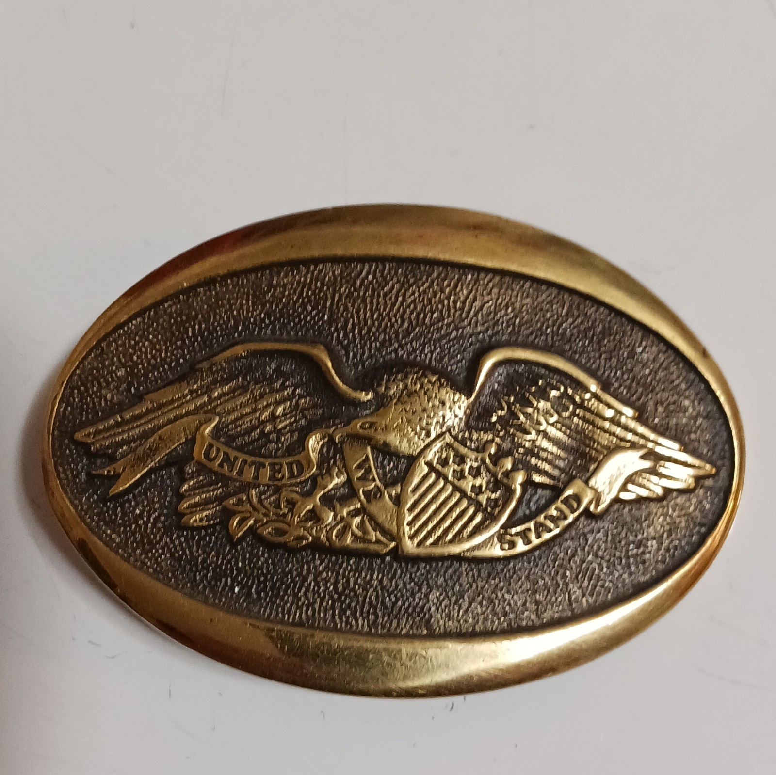 Heritage Mint Solid Brass American Eagle Belt Buc… - image 1