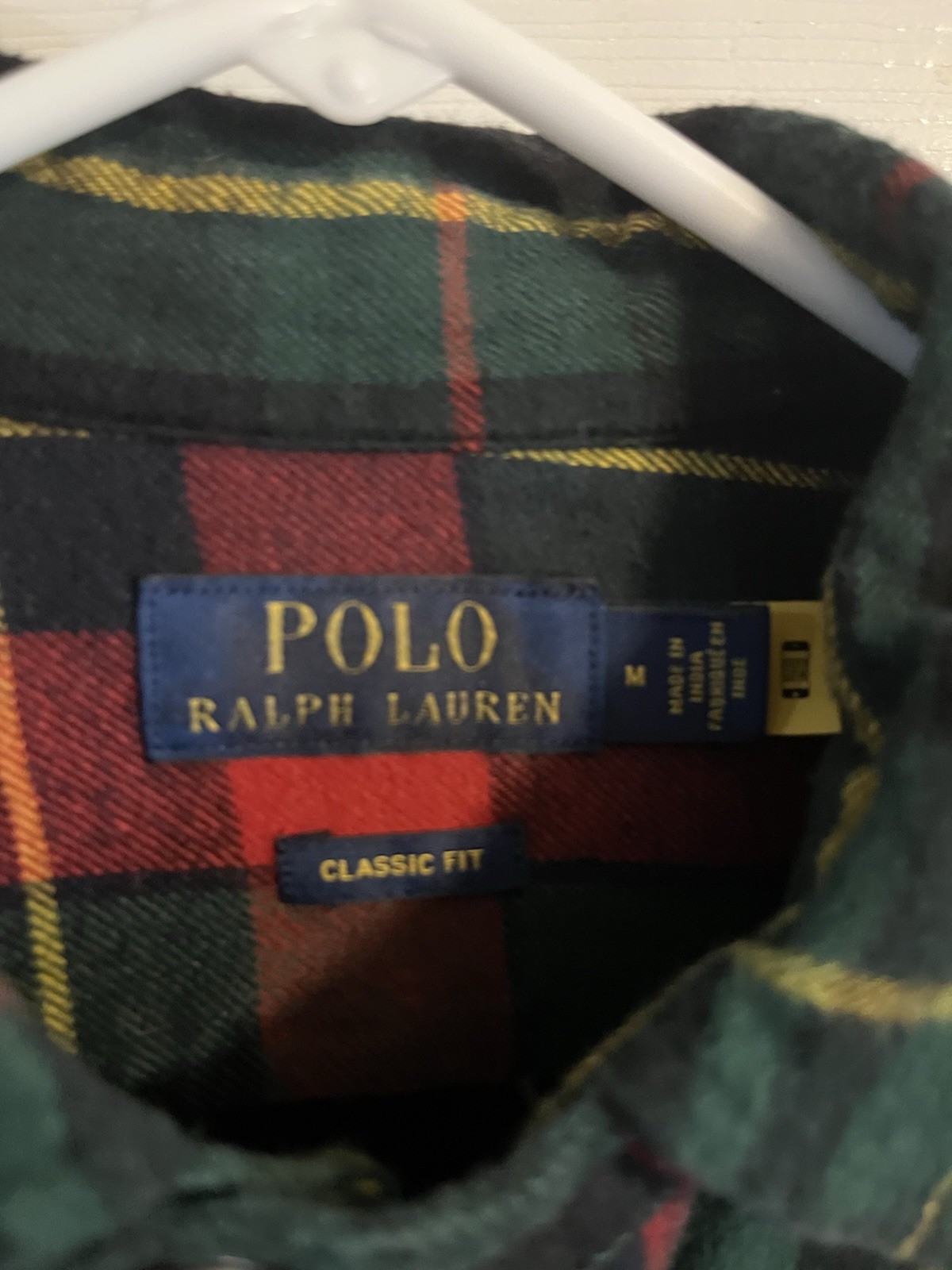 Polo Ralph Lauren VTG Retro Patchwork Brushed Fla… - image 3