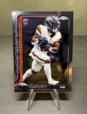 2025 Topps Chrome Football #330 RJ Harvey Rookie Denver Broncos (RC)