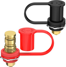 Remote Battery Terminals 3/8" Stud Battery Jump Post with Cover 250A Battery Cha