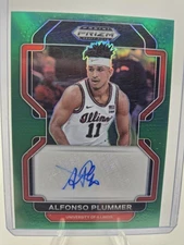 2022 Prizm Draft Picks Alfonso Plummer Auto Green Prizm #DP-APL