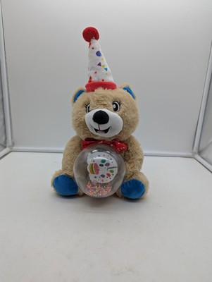 Way To Celebrate 9.5'' Animated Plush Bear Happy sings Birthday By The Beatles
