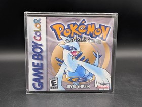 Pok&eacute;mon Silver ( Game Boy Color GBA ) Near Mint - New 20yr Battery - W/ Case