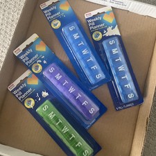 Brand New 4-Pack CVS Health Weekly Pill Planners Pop-Out Lids